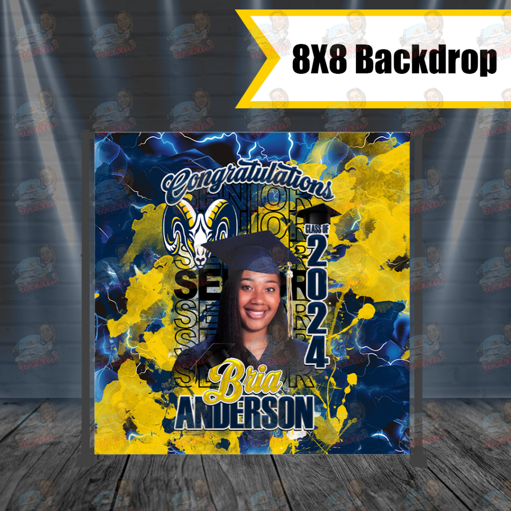 8x8 Vinyl Backdrop W/Stand | Rockin' Vinyl Creations