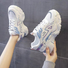 Autumn Thick soled Student Breathable Women's Shoes Sports Shoes Versatile Casual Women's Shoes