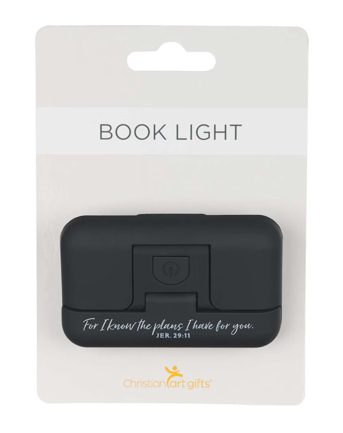 Book Light I Know the Plans Black Adjustable Clip-on - Jeremiah 29:11