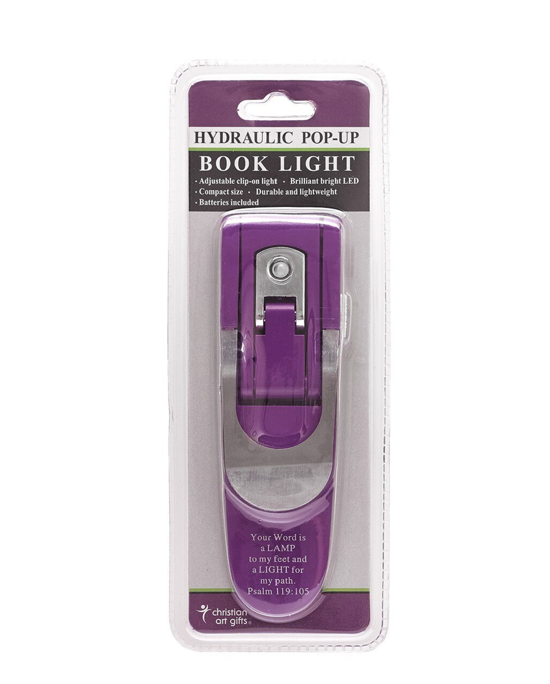 Book Light Purple Hydraulic Pop-Up – Psalm 119:105