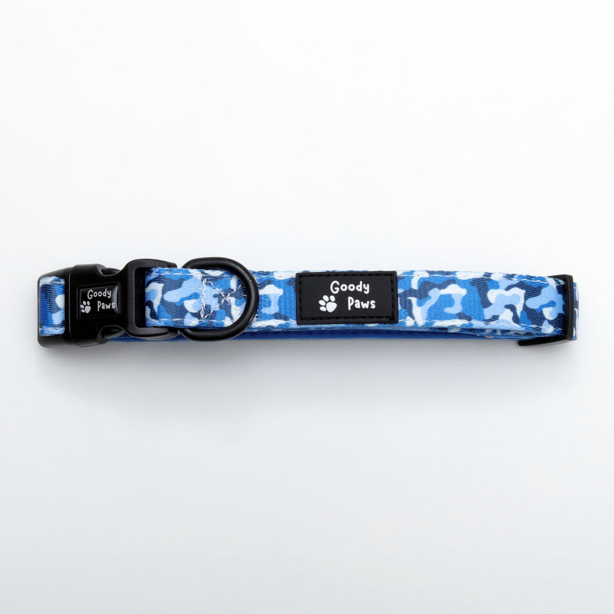 Blue Camo Adjustable Dog Collar