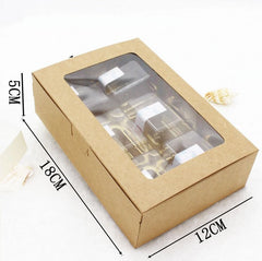 20pcs Clear Window Kraft Box