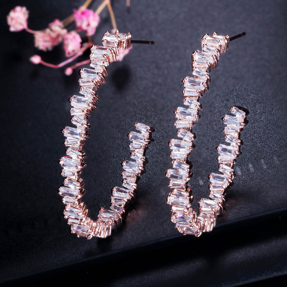 CZ Hoop Earrings