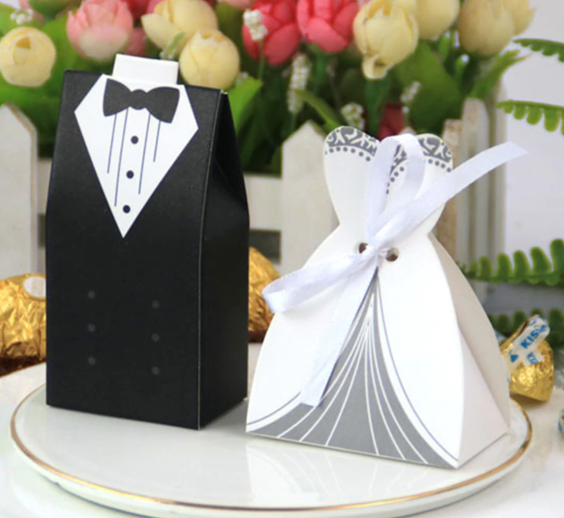 Bride and Groom Favor Boxes