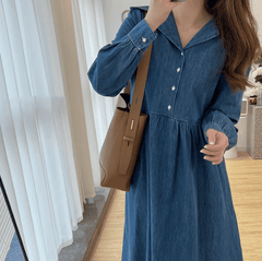 Denim Maternity Dress