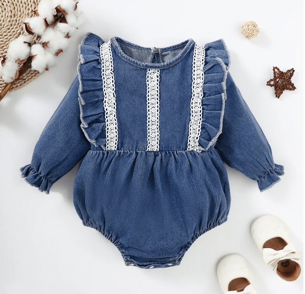 Denim Romper