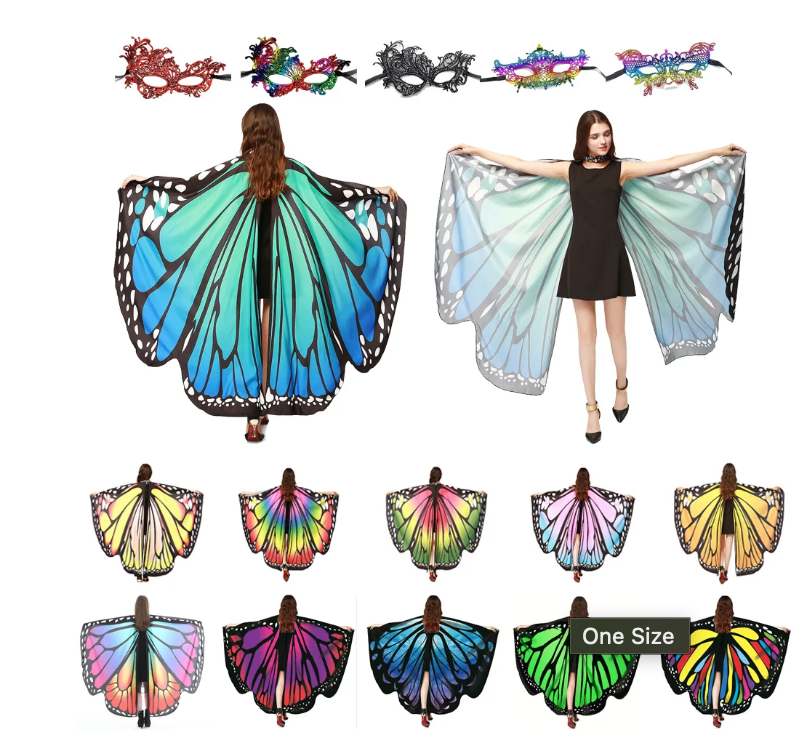 Adult Butterfly Cape