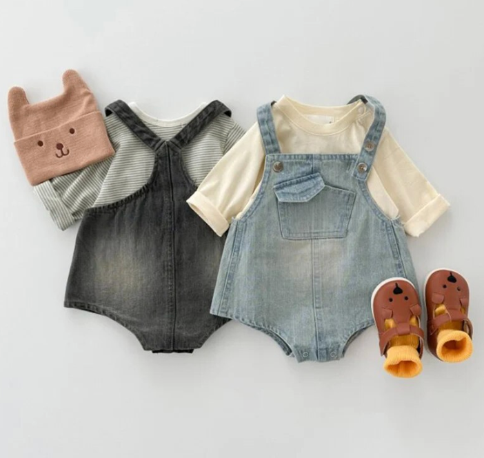 Denim Romper