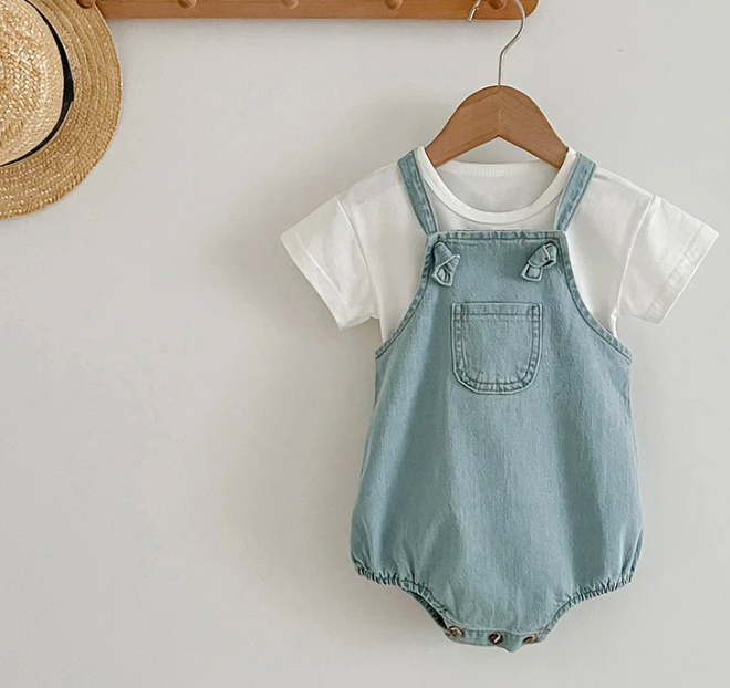 Denim Romper