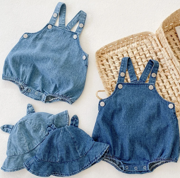 Denim Romper