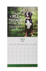 Calendar- Blessed is The One 2025 Large Wall Calendar - Jeremiah 17:7