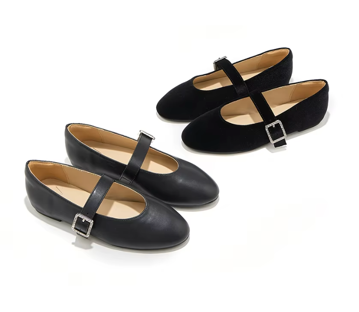 Ballet Flats with Buckle