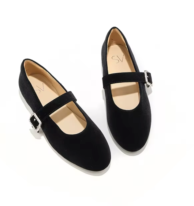 Ballet Flats with Buckle