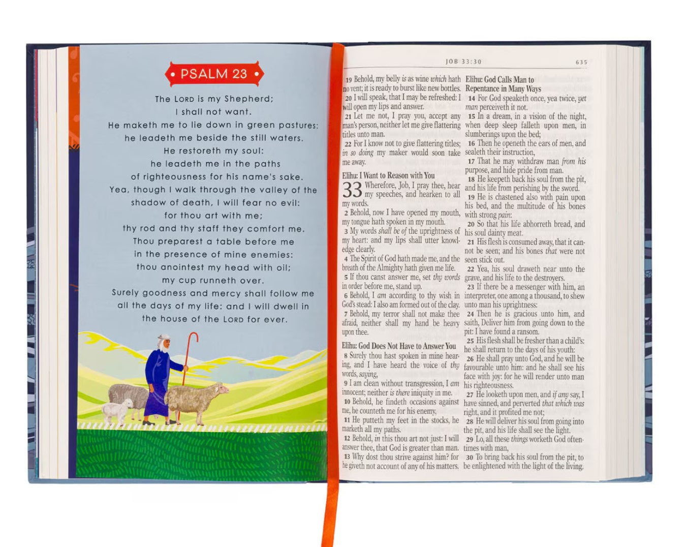 Bible-Blue Hardcover Kid's King James Version Bible