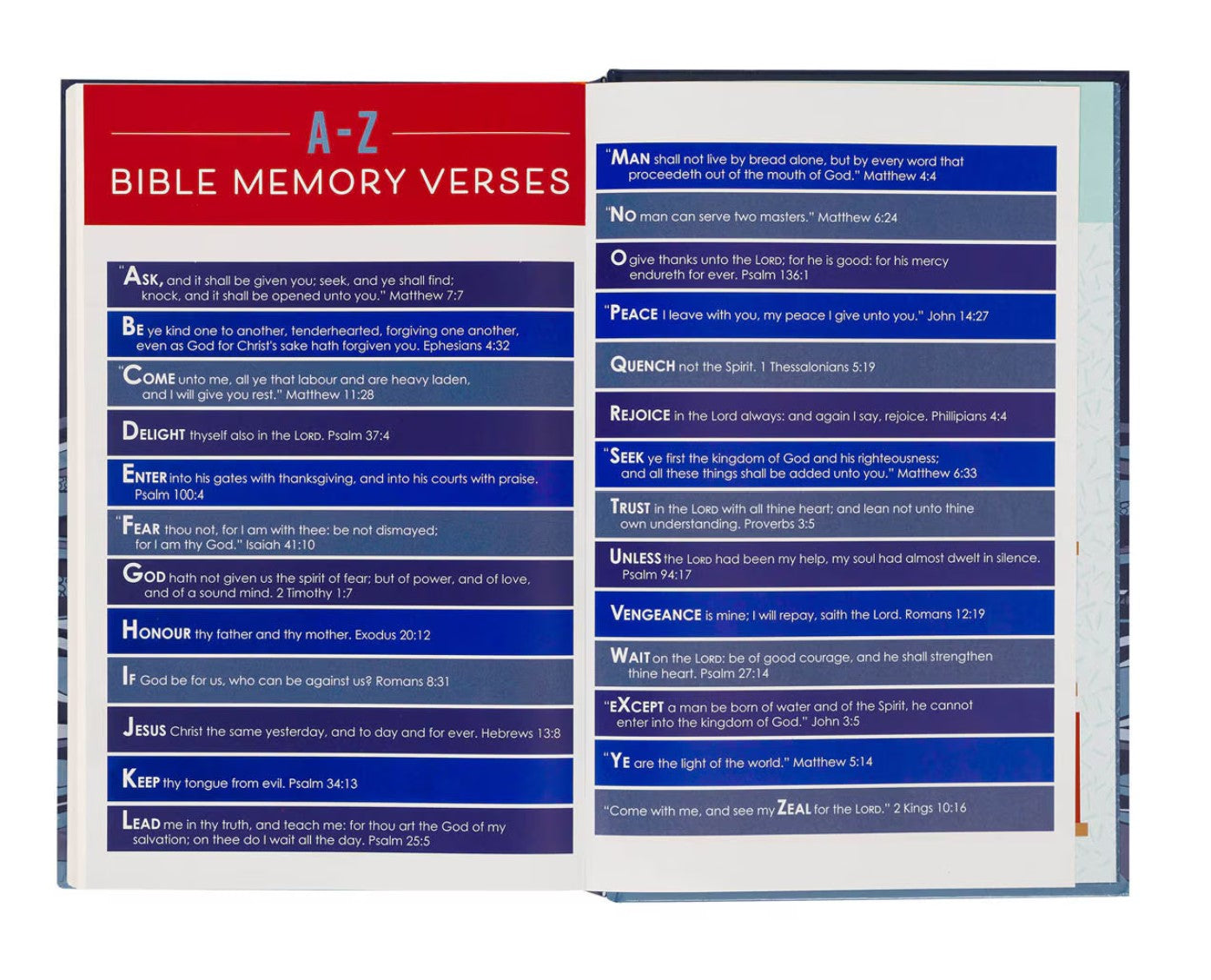 Bible-Blue Hardcover Kid's King James Version Bible