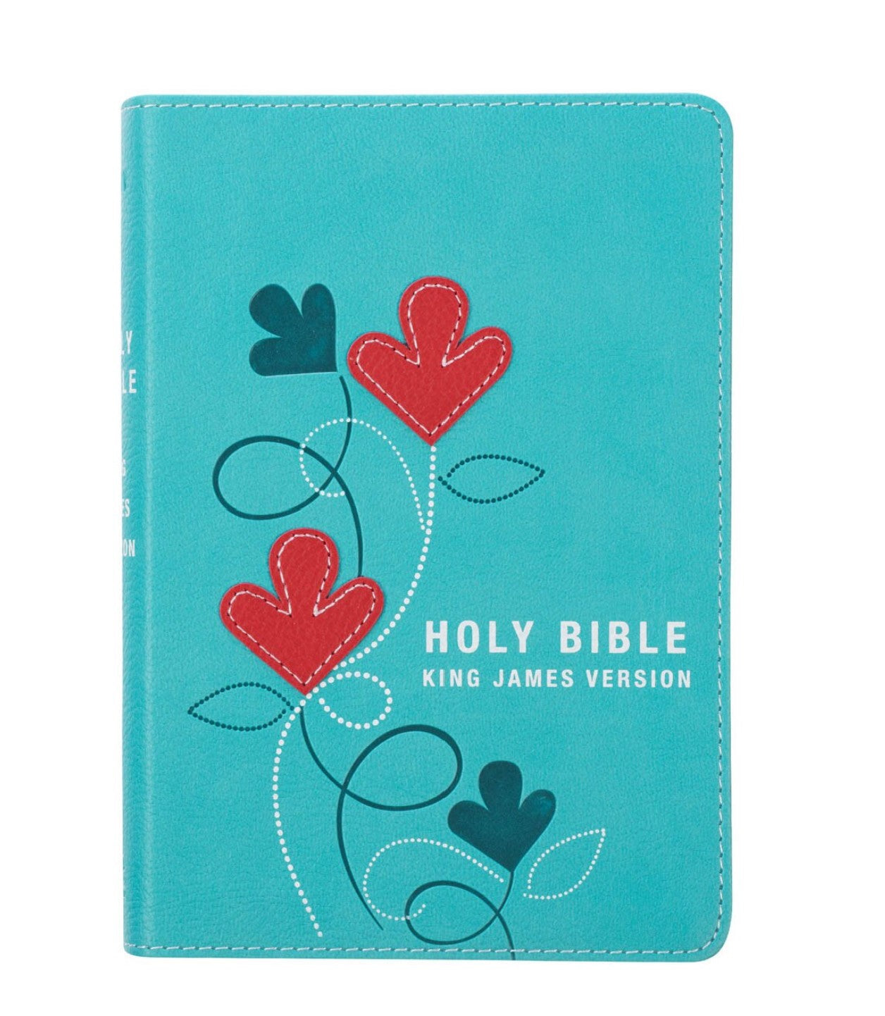 Bible-Turquoise Faux Leather Compact King James Version Bible