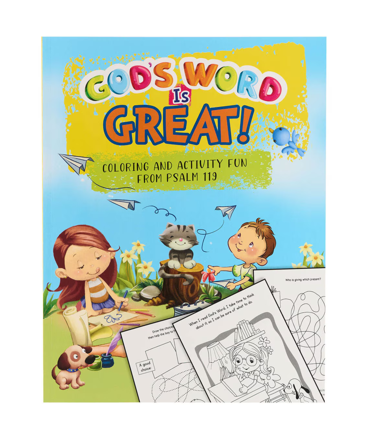 Books for Kids-God's Word is Great Coloring and Activity Book - Psalm 119