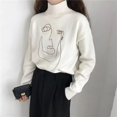 Abstract Knit Sweater