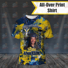 All Over Shirt - Multi Senior | Rockin’ Vinyl Creations Toddler 2T / Single Sided