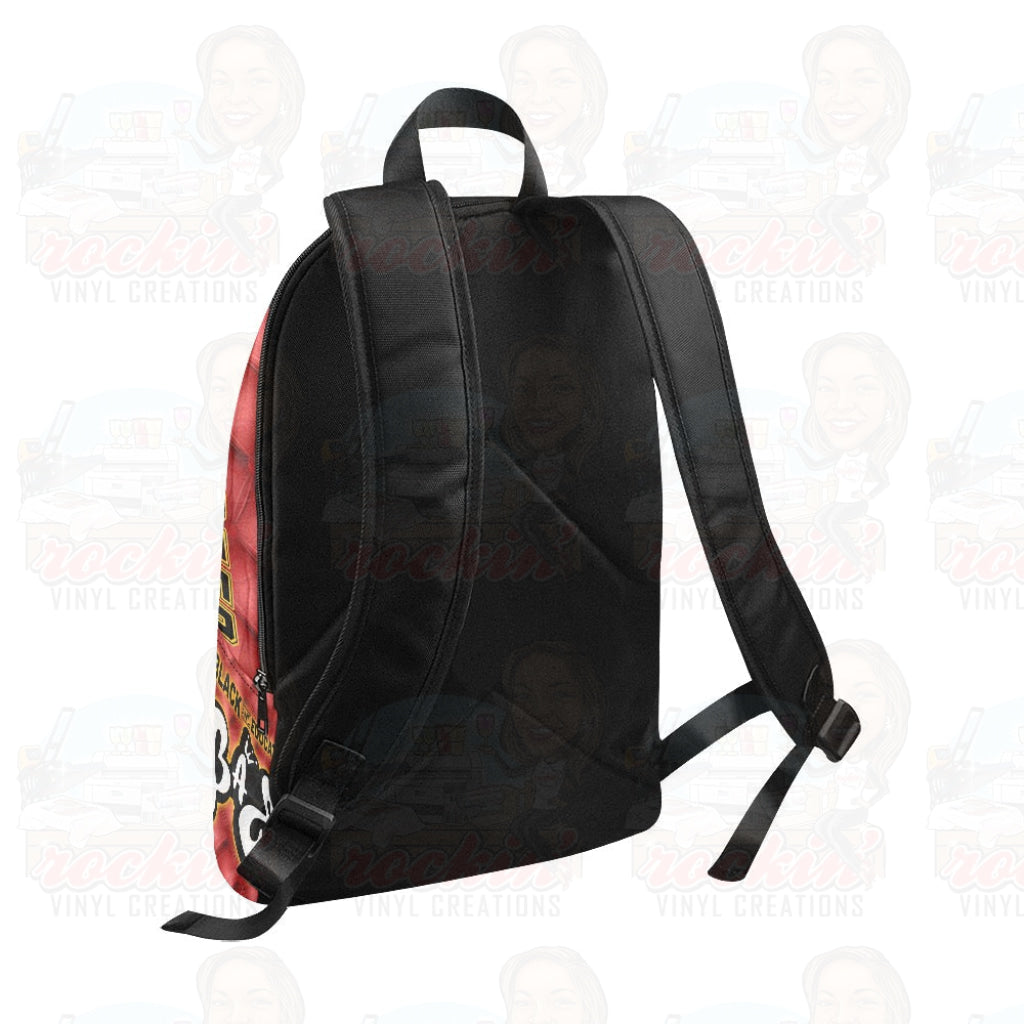 BAE Red Fabric Backpack for Adult (Model 1659) | Rockin’ Vinyl Creations