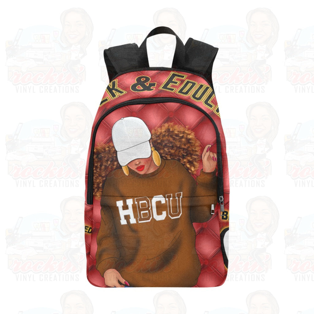 BAE Red Fabric Backpack for Adult (Model 1659) | Rockin’ Vinyl Creations