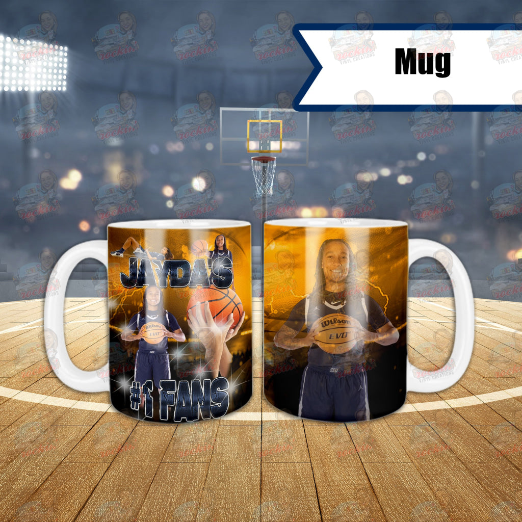 Basketball Mug | Rockin' Vinyl Creations