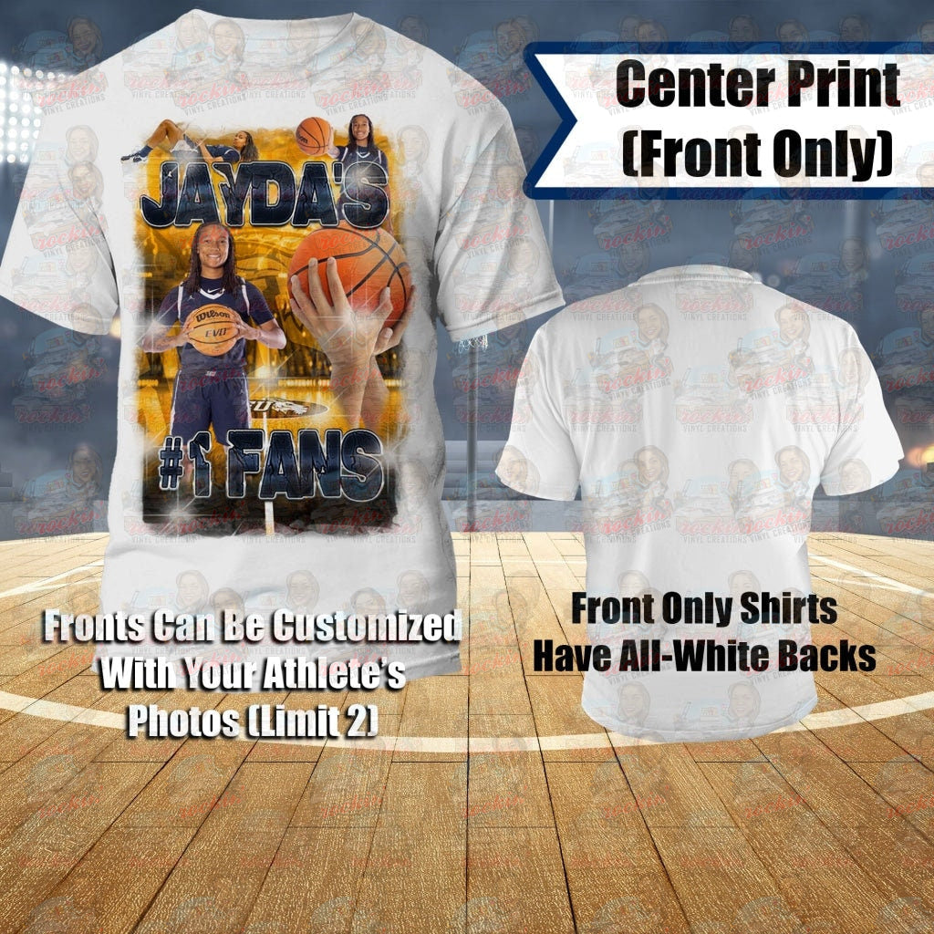 Basketball T-Shirt 1 Sided - Center Print