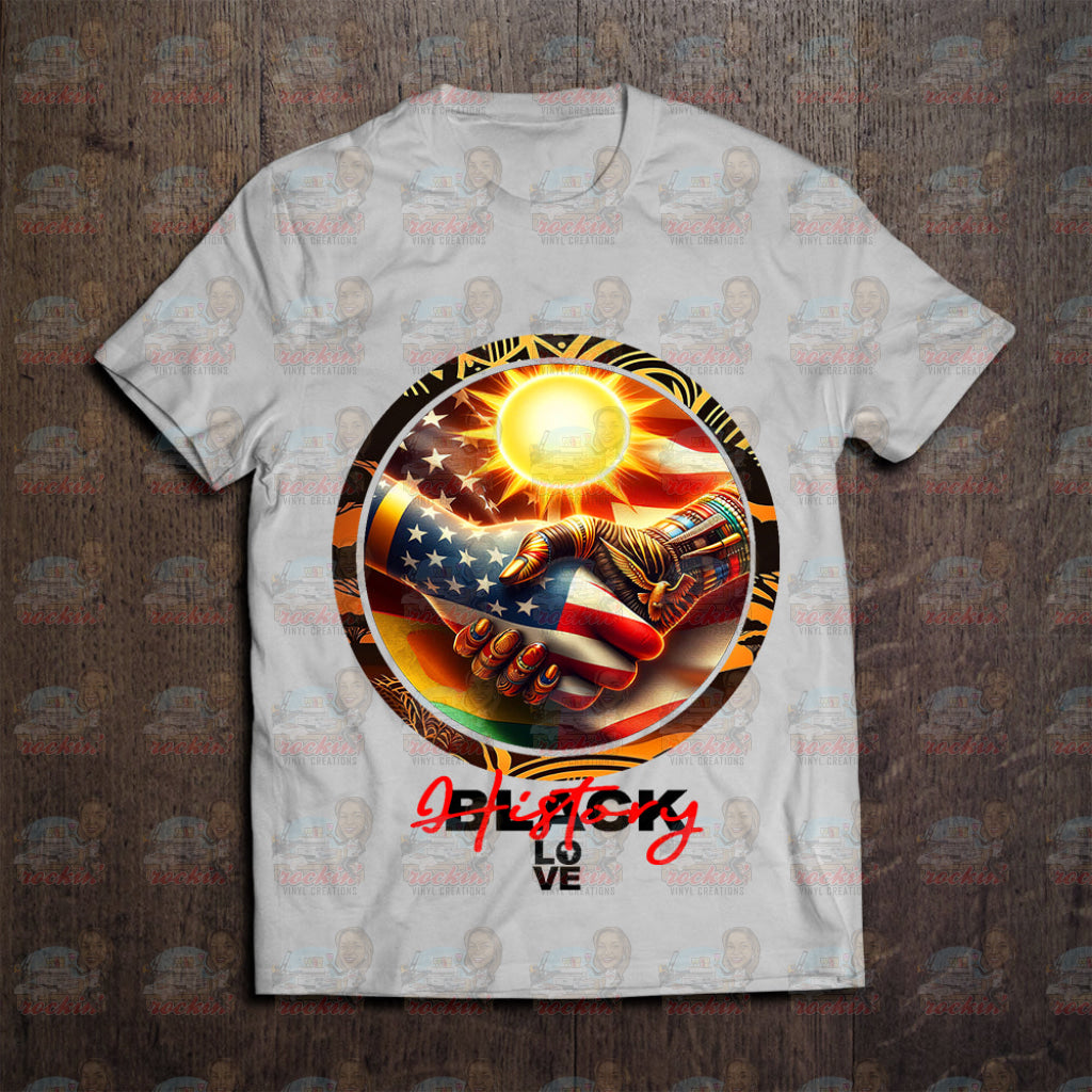 Black History Circle Shirt | Rockin’ Vinyl Creations White / Bh12 T-Shirt