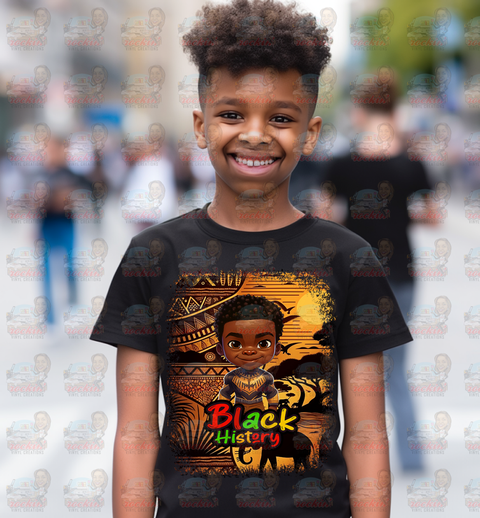 Black History Youth Shirt | Rockin’ Vinyl Creations / Bh8 T-Shirt