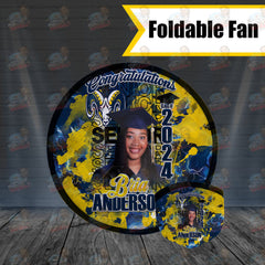 Bria Grad Folding Fan | Rockin Vinyl Creations