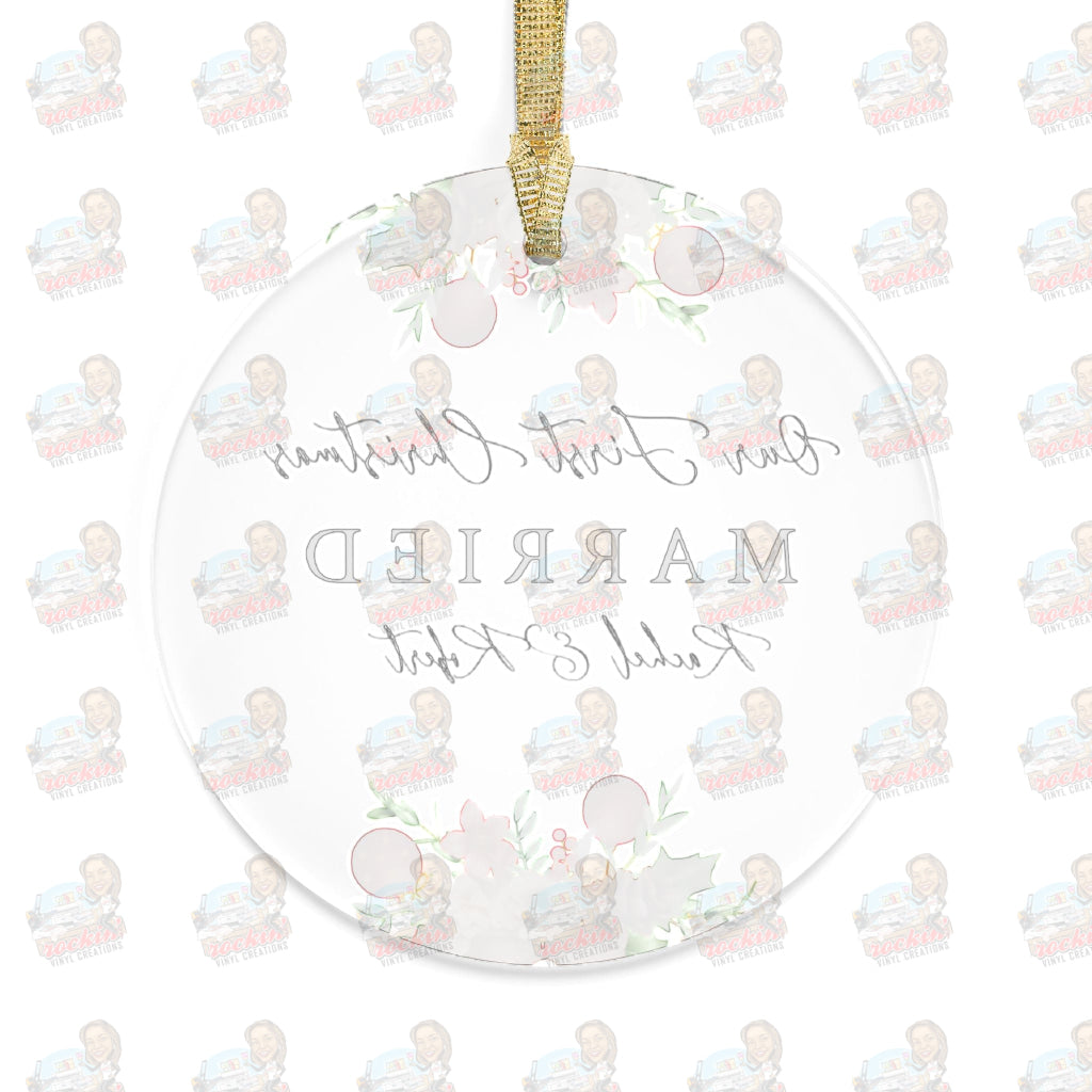 First Christmas Married Acrylic Ornaments