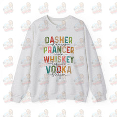 Funny Christmas Sweatshirt Ash / S