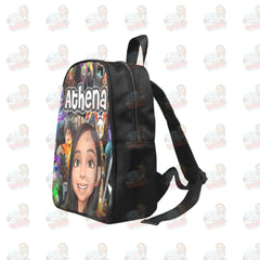 Kid Backpack Fabric School Backpack (Model 1682) (Small) | Rockin' Vinyl Creations