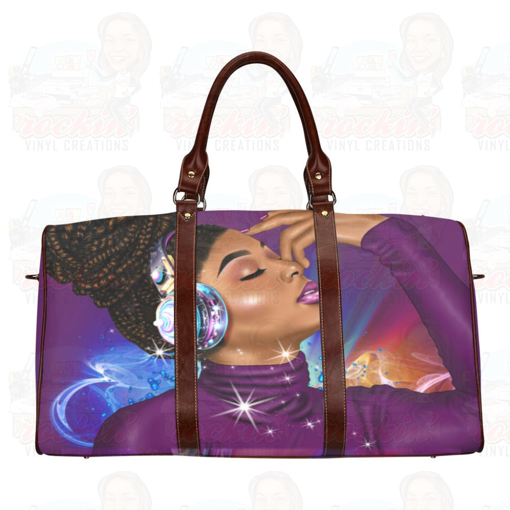 Soul Vibes Waterproof Travel Bag/Small (Model 1639) | Rockin' Vinyl Creations